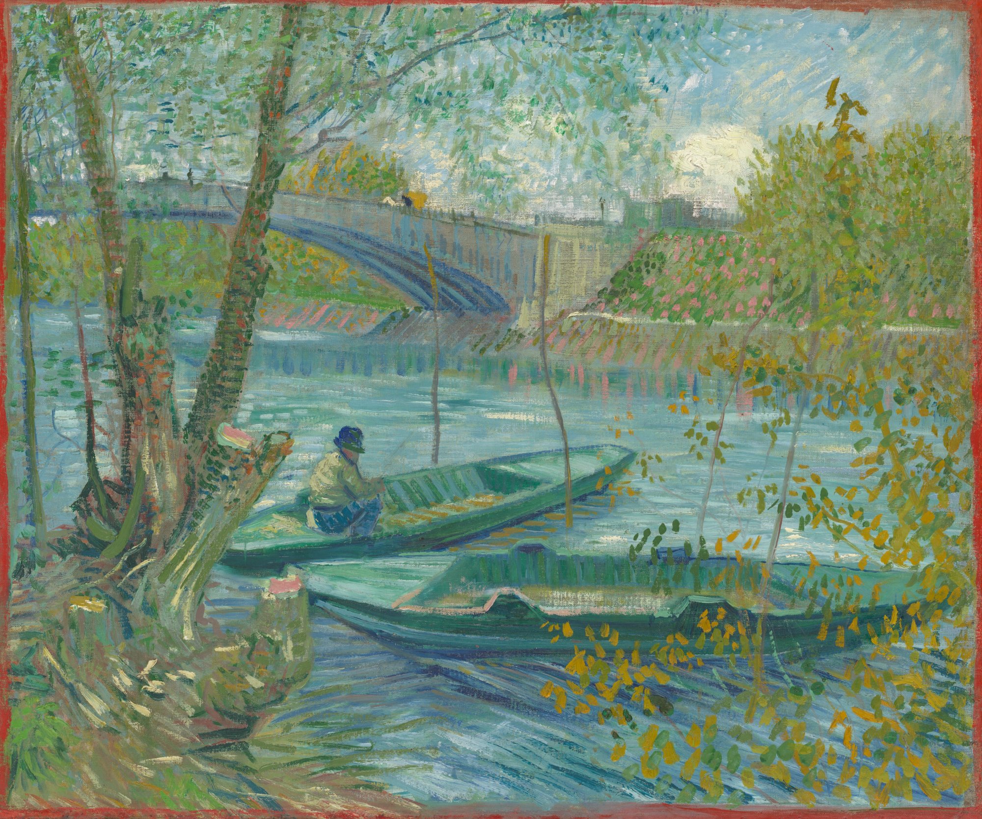 Fishing in Spring by Vincent van Gogh